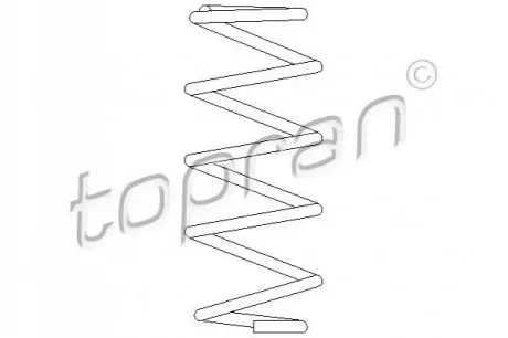 Пружина підвіски передн Лів/Прав OPEL ASTRA G, ASTRA G CLASSIC, VECTRA B 1.4-2.2 10.95-12.09 TOPRAN / HANS PRIES 207001