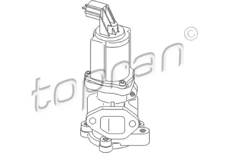 Клапан EGR FIAT 500, DOBLO, FIORINO, GRANDE PUNTO, IDEA, PANDA, PUNTO, QUBO LANCIA MUSA, YPSILON OPEL AGILA A, AGILA B, COMBO, COMBO TOUR, CORSA C, CORSA D, MERIVA A, TIGRA 1.3D 06.03- TOPRAN / HANS PRIES 207097