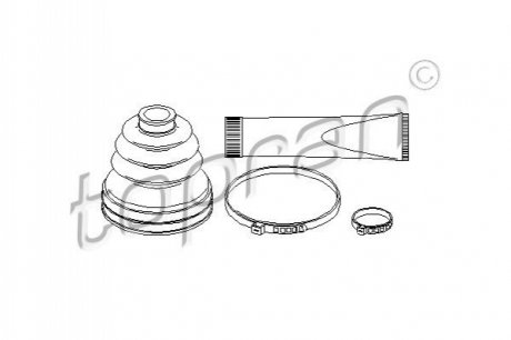 Пыльник приводного вала.) TOPRAN / HANS PRIES 207197