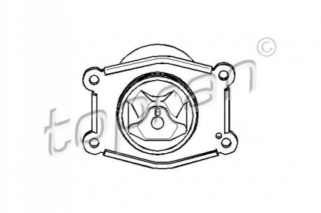 Подушка двигуна TOPRAN / HANS PRIES 207 213