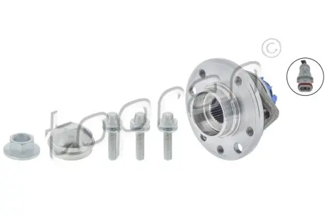 Комплект підшипника колеса передн OPEL SIGNUM, VECTRA C, VECTRA C GTS 1.6-3.2 04.02-01.09 TOPRAN / HANS PRIES 207392