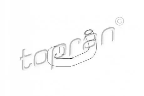 Патрубок радіатора Opel Astra G/Zafira A 1.4/1.6 98-09 TOPRAN / HANS PRIES 207403 Купити в Україні