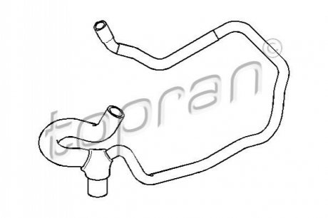 Патрубок системы охлаждения TOPRAN / HANS PRIES 207503 (фото 1)