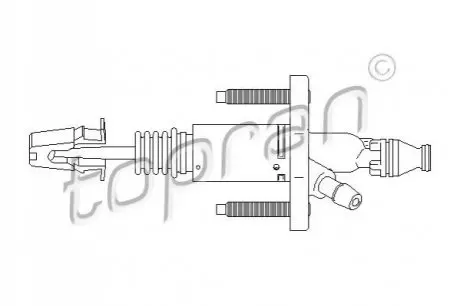Фото Циліндр зчеплення (головний) Opel Vectra C/Signum 02-08 (d=15.87mm) TOPRAN / HANS PRIES (207632) зображення 1