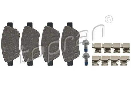 Колодки гальмівні (передні) Opel Corsa D 06-14 TOPRAN / HANS PRIES 207648