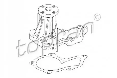 Помпа води Ford Fiesta IV/V/Focus/Fusion 1.25/1.4/1.6 95-12/Mazda 2 03-07/Volvo C30/S40/V50 05-12 TOPRAN / HANS PRIES 301490