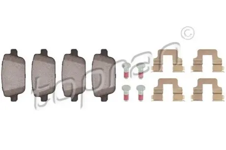 Колодки гальмівні (задні) Ford Kuga 08-/Mondeo 07-15 (к-кт) TOPRAN / HANS PRIES 303964