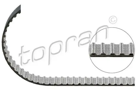 Ремінь ГРМ FORD B-MAX, C-MAX II, ECOSPORT, FIESTA VI, FIESTA VII, FOCUS III, GRAND C-MAX, MONDEO V, TOURNEO CONNECT V408 NADWOZIE WIELKO, TOURNEO COURIER B460 1.0-1.1LPG 02.12 TOPRAN / HANS PRIES 304924
