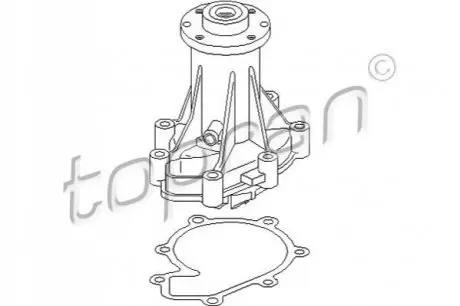 Помпа води MB C-class (W202)/E-class (W124) 2.5D/3.0D 84-00 (OM603/605/606) TOPRAN / HANS PRIES 400414