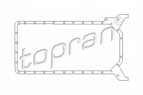 Прокладка масляного поддона TOPRAN / HANS PRIES 401220 (фото 1)