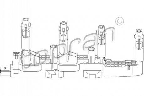 Катушка зажигания TOPRAN / HANS PRIES 401462