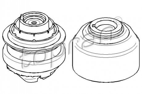 Подушка двигателя TOPRAN / HANS PRIES 407843 (фото 1)