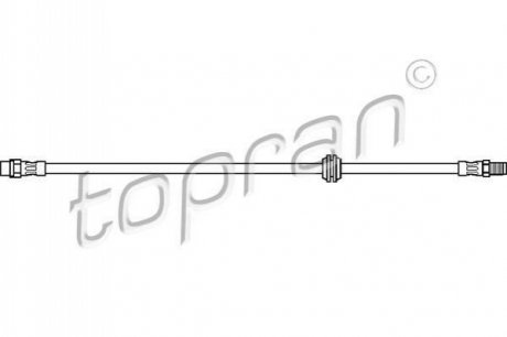 Тормозной шланг TOPRAN / HANS PRIES 500201 (фото 1)
