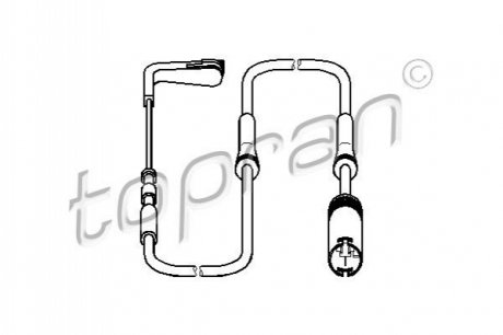 Датчик зносу гальмівних колодок TOPRAN / HANS PRIES 500996 (фото 1)