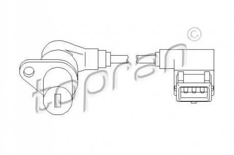 Датчик оборотов коленвала TOPRAN / HANS PRIES 501295