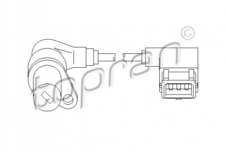 Датчик частоти обертання, керування двигуном TOPRAN / HANS PRIES 501296