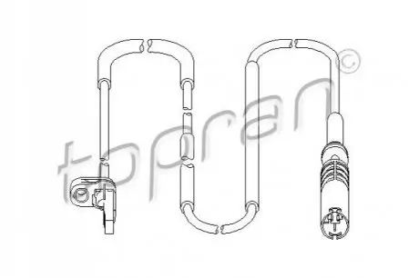 Фото Датчик ABS (задній) BMW 1 (E81/E87)/3 (E90/E91/E92) 05-12 TOPRAN / HANS PRIES (501461) зображення 1
