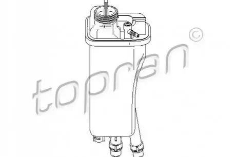 Бачок розширювальний BMW 5 (E39) 2.0-3.0i 95-04 (M52/M54) TOPRAN / HANS PRIES 501540