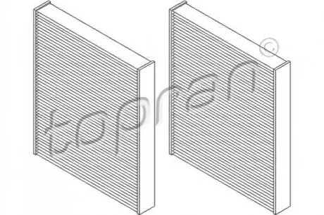 Фільтр салону BMW 5 (F10)/7 (F01) 2.0-6.0 08- (к-кт 2 шт.) TOPRAN / HANS PRIES 501647