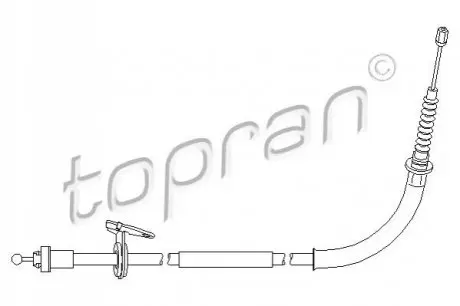 Трос ручника TOPRAN / HANS PRIES 501723