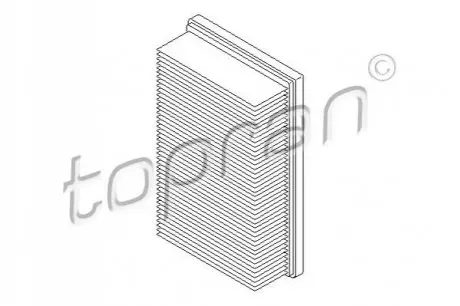 Фільтр повітряний Nissan Cube/Juke/Micra/Note/NV200/Renault Clio/Modus 1.2-2.0 03 TOPRAN / HANS PRIES 700413
