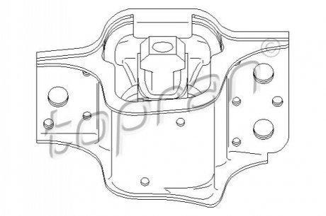 Подушка двигателя TOPRAN / HANS PRIES 700526