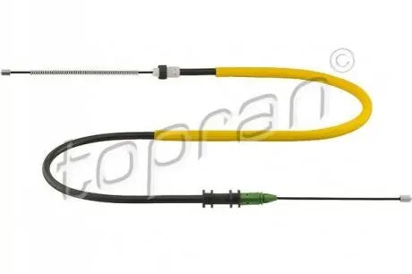 Трос ручника (L) Renault Kangoo 97- (1438/1062mm) TOPRAN / HANS PRIES 700934