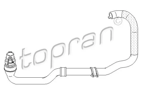 Шланг радiатора TOPRAN / HANS PRIES 721449