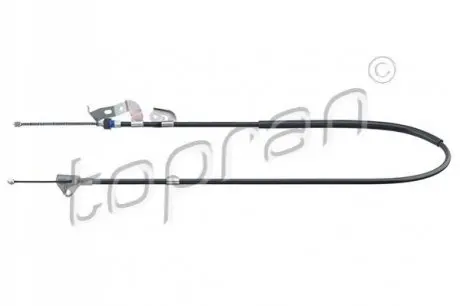 Трос ручника (задній) (L) Citroen C1/Peugeot 107/Toyota Augo 05-14 (1478/1235mm) TOPRAN / HANS PRIES 721669
