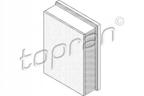 Фільтр повітряний Citroen C4/Peugeot 307 1.8 16V/2.0 16V 04 TOPRAN / HANS PRIES 722274