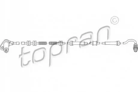 Датчик ABS ZN TOPRAN / HANS PRIES 722661 Купити в Україні