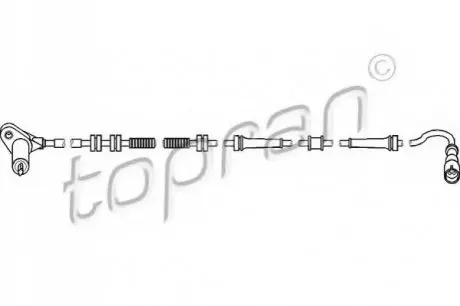 Датчик ABS ZN TOPRAN / HANS PRIES 722662 Купить в Украине