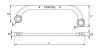 (EN) Double-ended ring wrench - bent 12-кутна, 8x9, тип: Вигнутий, "U", довжина: 137 мм, 1 шт Toptul (AAAC0809) зображення 2