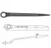 (EN) Ring-end wrench 12-кутна, тип: пряме, (EN) bent, 45°, довжина: 382 мм, 1 шт Toptul (AAAS2424) зображення 2
