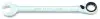 (EN) Ratchet combination wrench 12-кутна / HEX 16 мм, тип: пряме, (EN) bent, кут: 13 15°, довжина: 208 мм, 1 шт Toptul (ABAF1616) зображення 1