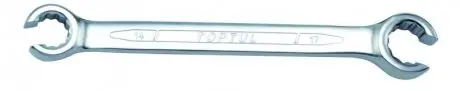 (EN) Double-ended flare nut wrench 12-кутна, 22x24, тип: пряме, 15°, довжина: 252 мм, 1 шт, для гальмівіних трубок / для гідравлічних шлангів / для паливних ліній / (EN) for flare nut Toptul AEEA2224 Купити в Україні