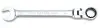 (EN) Ratchet combination wrench 12-кутна / HEX 9 мм, тип: пряме, (EN) bent, угол: 180°, длина: 150 мм, 1 шт Toptul (AOAH0909) изображение 1