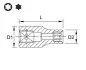 Головка торцевая 1/4" E5 Toptul (BAED0805) изображение 2