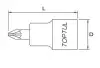 Насадка Pozidriv PZ 3/8 Toptul (BCBA12P3) изображение 2