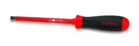Отвертка шлицевая 4 x 100mm изолированная (1000V) Toptul FAEB0410