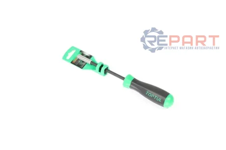 Ручка для біт HEX, дюймовий розмір: 1/4", розмір шпильки в дюймах: 1/4", магнітна, довжина: 125 мм, довжина 2: 240 мм, ручка: проти ковзання, накінечник: загартовані/магнітний/посилена Toptul FTBA0824
