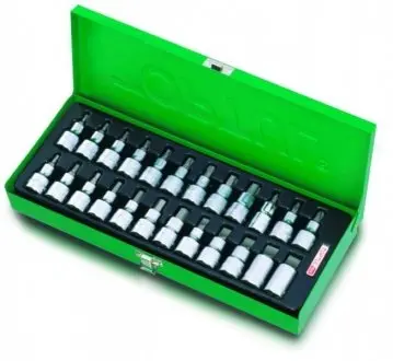 Набір насадок 1/2" (однотипні), профіль: HEX / Philips PH / TORX / плоска Toptul GAAD2402