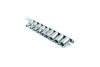 Набір насадок 1/2" (однотипні), 9 шт, профіль: E-TORX, розмір ключа для гнізда E-TORX: E10, E11, E12, E14, E16, E18, E20, E22, E24, Toptul (GAAG0901) зображення 2