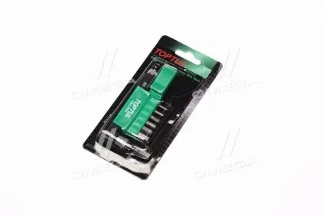 Набор бит 1/4" HEX 2-8мм + Гобр.перех. 8ед. (TOPTUL) Toptul GAAL0803