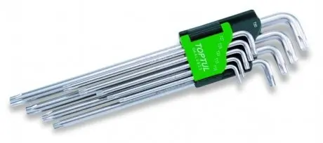 К-кт звездообразных ключей TORX Toptul GAAL0923