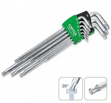 К-кт звездообразных ключей TORX Toptul GAAL0928