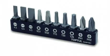 Набор бит 1/4" 10ед. (PH Toptul GAAV1001