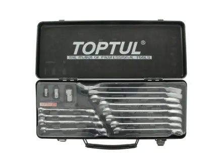 Рожково-накидный ключ с треском. Toptul GBA15410