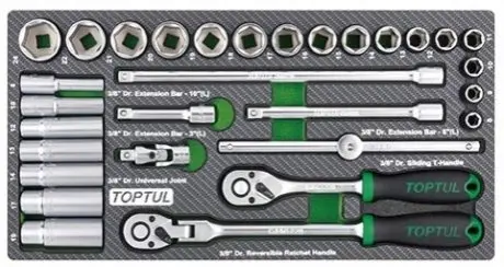 Набор инструмента 3/8" 30 ед. Toptul GEA3005