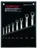 (EN) Double-ended ring wrench - offset 12-кутна, 6x7, 8x9, 10x11, 12x13, 14x15, 16x17, 18x19, 20x22, тип: (EN) bent, 45°, 8 шт Toptul (GPAH0804) зображення 1